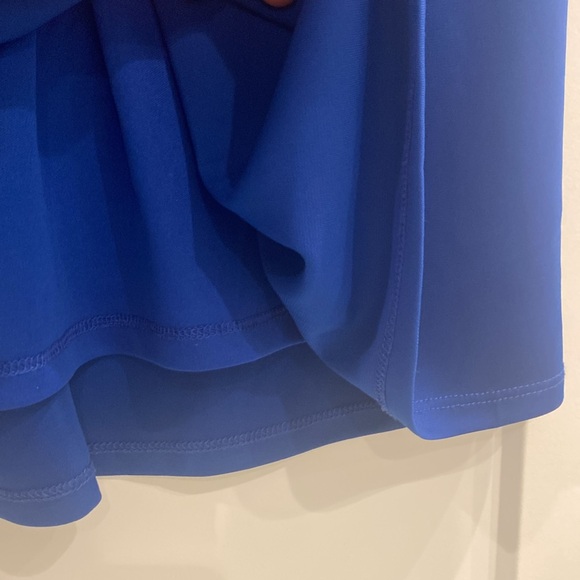 Temperley royal blue knee V-neck length dress NWOT UK 12/US 8 - Picture 4 of 5